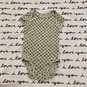 Floral Pattern Baby Bodysuit